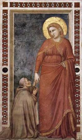 GIOTTO di Bondone Mary Magdalene and Cardinal Pontano Sweden oil painting art